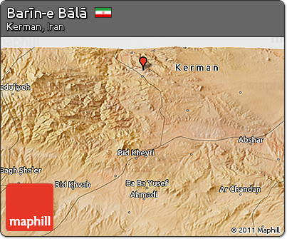 Satellite 3D Map of Barīn-e Bālā