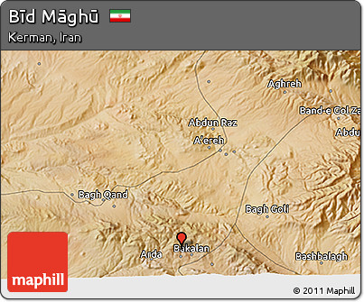 Satellite 3D Map of Bīd Māghū