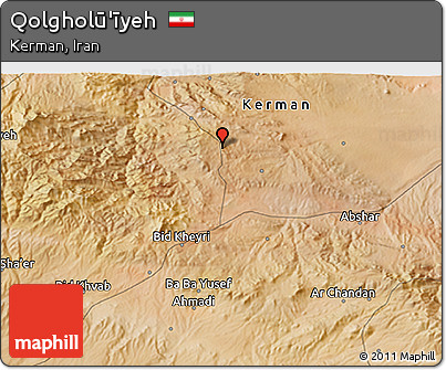 Satellite 3D Map of Qolgholū'īyeh