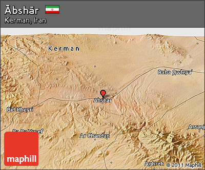Satellite 3D Map of Ābshār