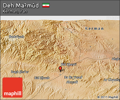 Satellite 3D Map of Deh Maḩmūd