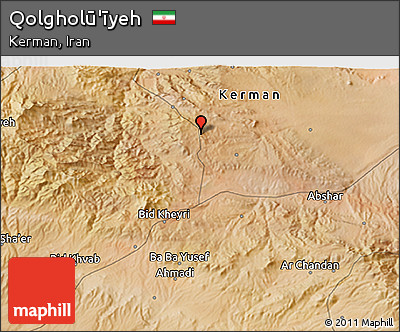 Satellite 3D Map of Qolgholū'īyeh