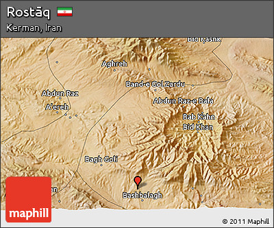 Satellite 3D Map of Rostāq