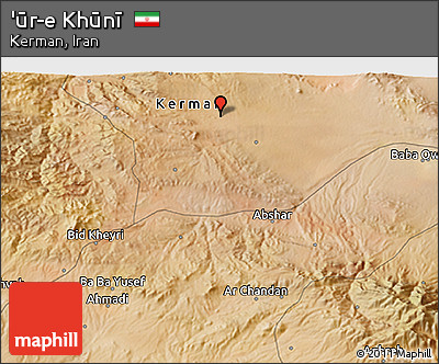 Satellite 3D Map of 'ūr-e Khūnī