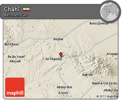 Shaded Relief 3D Map of Chāhī
