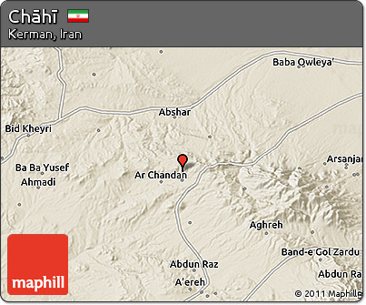 Shaded Relief 3D Map of Chāhī