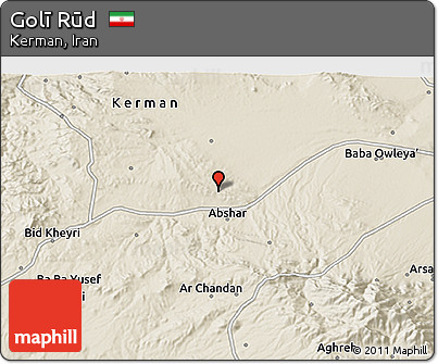 Shaded Relief 3D Map of Golī Rūd