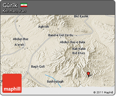 Shaded Relief 3D Map of Gūrīk