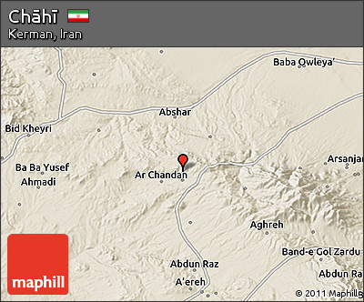 Shaded Relief 3D Map of Chāhī