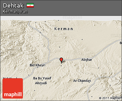 Shaded Relief 3D Map of Dehtak