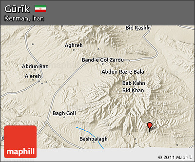 Shaded Relief 3D Map of Gūrīk