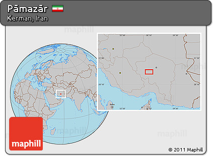 Gray Location Map of Pāmazār