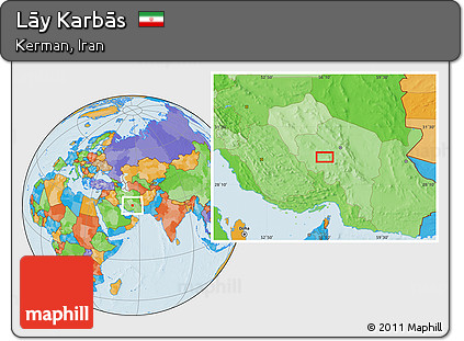 Political Location Map of Lāy Karbās