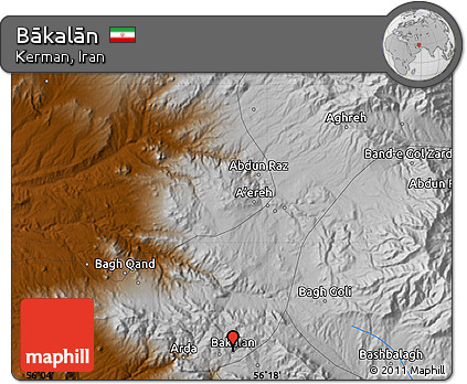 Physical Map of Bākalān