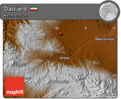 Physical Map of Dastjerd