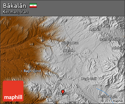 Physical Map of Bākalān
