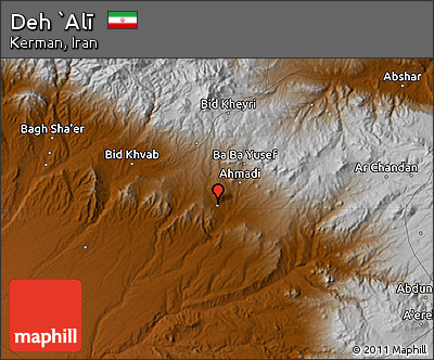 Physical Map of Deh `Alī