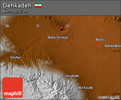 Physical Map of Dehkadeh