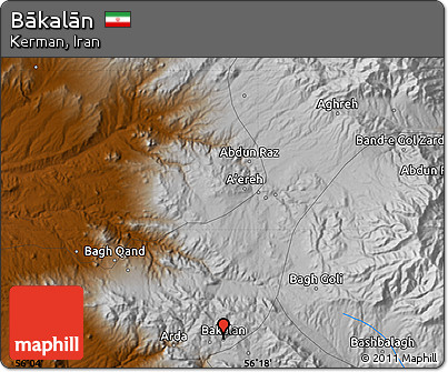 Physical Map of Bākalān