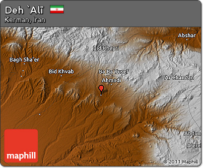 Physical Map of Deh `Alī