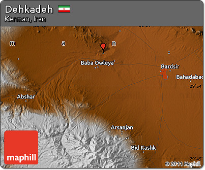 Physical Map of Dehkadeh