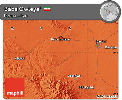 Political Map of Bābā Owleyā'