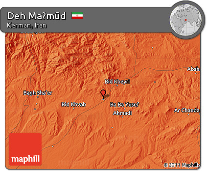 Political Map of Deh Maḩmūd