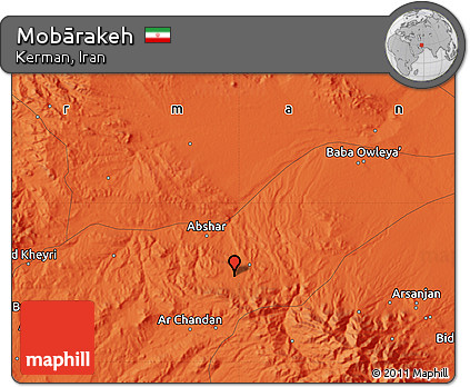 Political Map of Mobārakeh