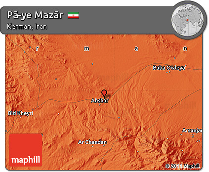 Political Map of Pā-ye Mazār