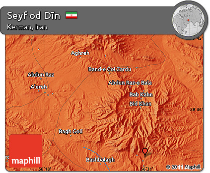 Political Map of Seyf Od Dīn