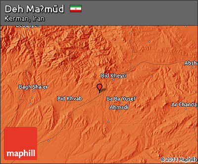 Political Map of Deh Maḩmūd