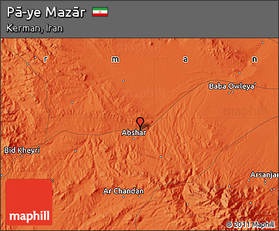 Political Map of Pā-ye Mazār