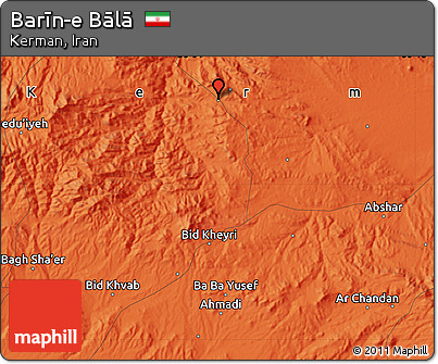 Political Map of Barīn-e Bālā