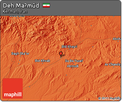 Political Map of Deh Maḩmūd