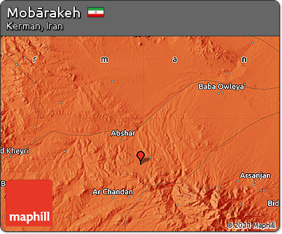 Political Map of Mobārakeh