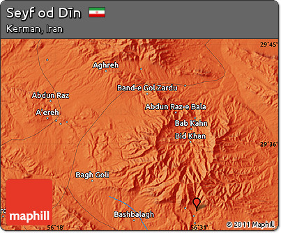 Political Map of Seyf Od Dīn