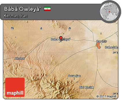 Satellite Map of Bābā Owleyā'