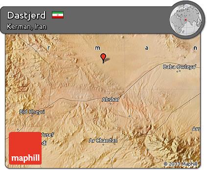 Satellite Map of Dastjerd
