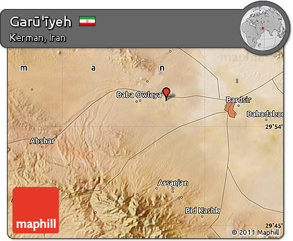 Satellite Map of Garū'īyeh
