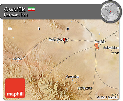 Satellite Map of Owsfūk