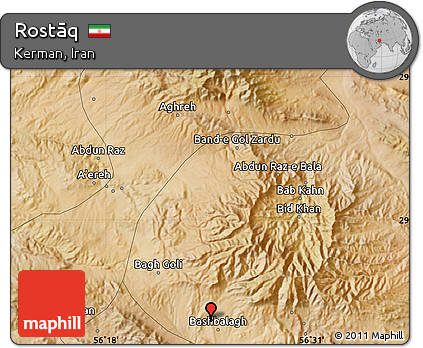 Satellite Map of Rostāq