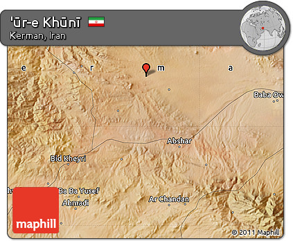 Satellite Map of 'ūr-e Khūnī