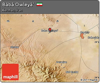 Satellite Map of Bābā Owleyā'