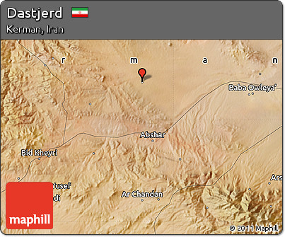Satellite Map of Dastjerd