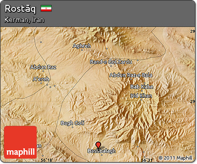Satellite Map of Rostāq