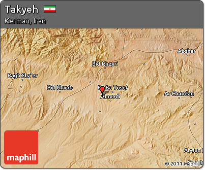 Satellite Map of Takyeh