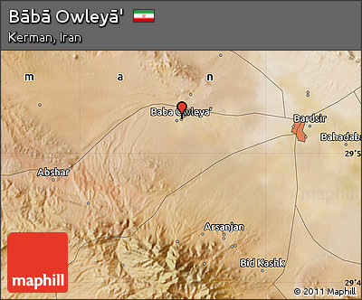 Satellite Map of Bābā Owleyā'