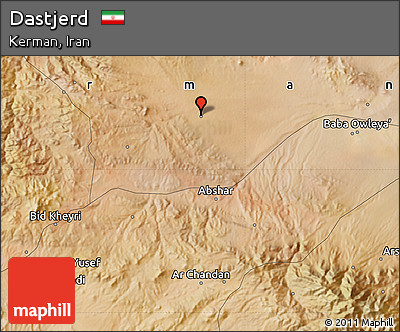Satellite Map of Dastjerd