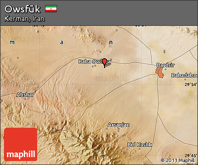Satellite Map of Owsfūk