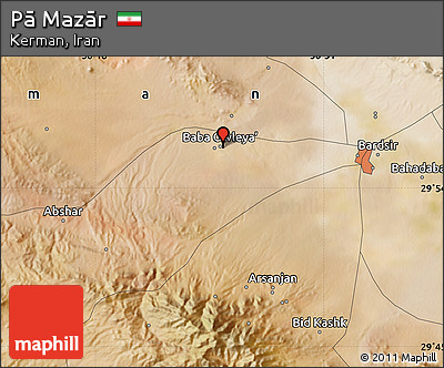Satellite Map of Pā Mazār